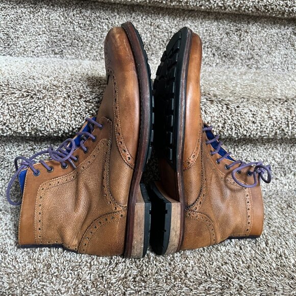 Ted Baker  Men\'s Tan Leather Boots. main image 4